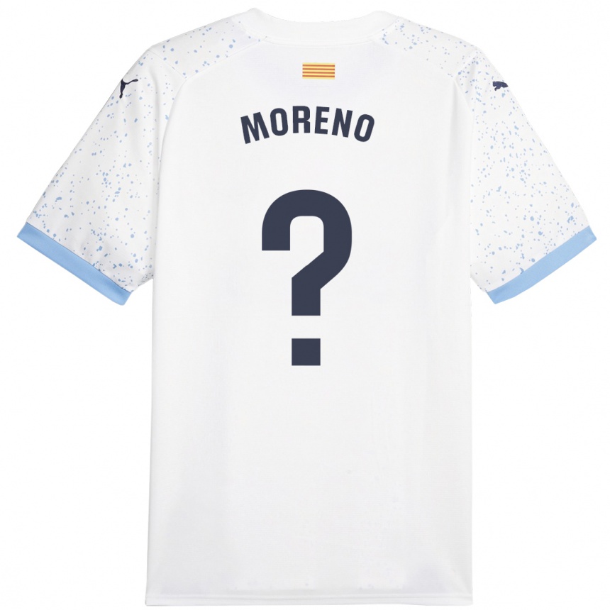 Niño Fútbol Camiseta Gerard Moreno #0 Blanco 2ª Equipación 2023/24