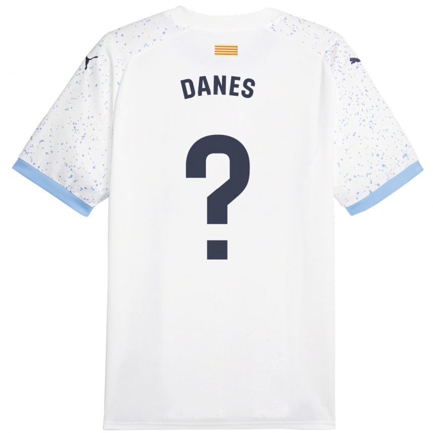 Niño Fútbol Camiseta Jan Danés #0 Blanco 2ª Equipación 2023/24