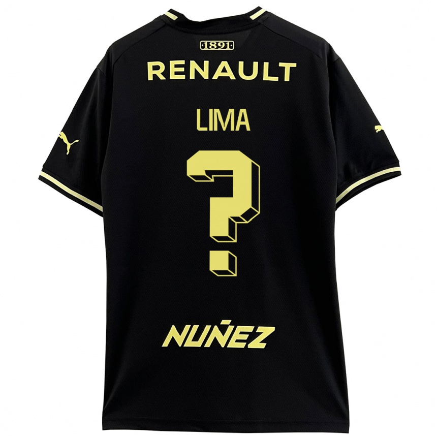 Niño Fútbol Camiseta Jhonatan Lima #0 Negro 2ª Equipación 2023/24