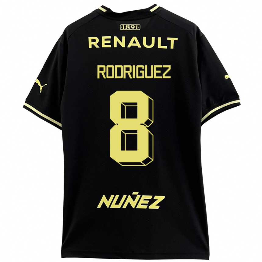 Niño Fútbol Camiseta Sebastián Rodríguez #8 Negro 2ª Equipación 2023/24