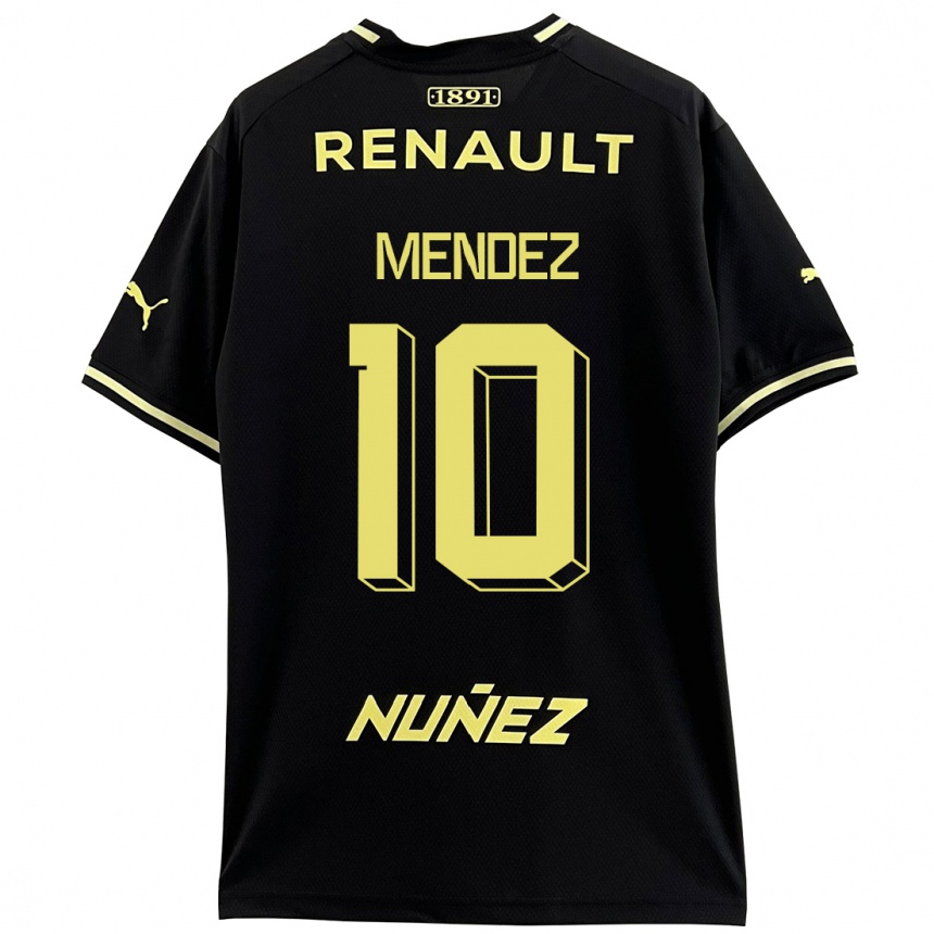 Niño Fútbol Camiseta Kevin Méndez #10 Negro 2ª Equipación 2023/24