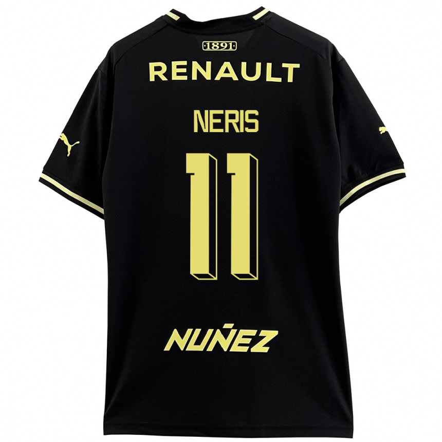Niño Fútbol Camiseta José Neris #11 Negro 2ª Equipación 2023/24