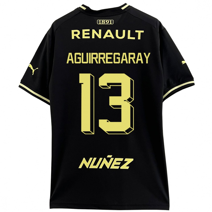 Niño Fútbol Camiseta Matías Aguirregaray #13 Negro 2ª Equipación 2023/24