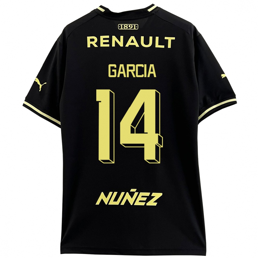 Niño Fútbol Camiseta Damián García #14 Negro 2ª Equipación 2023/24