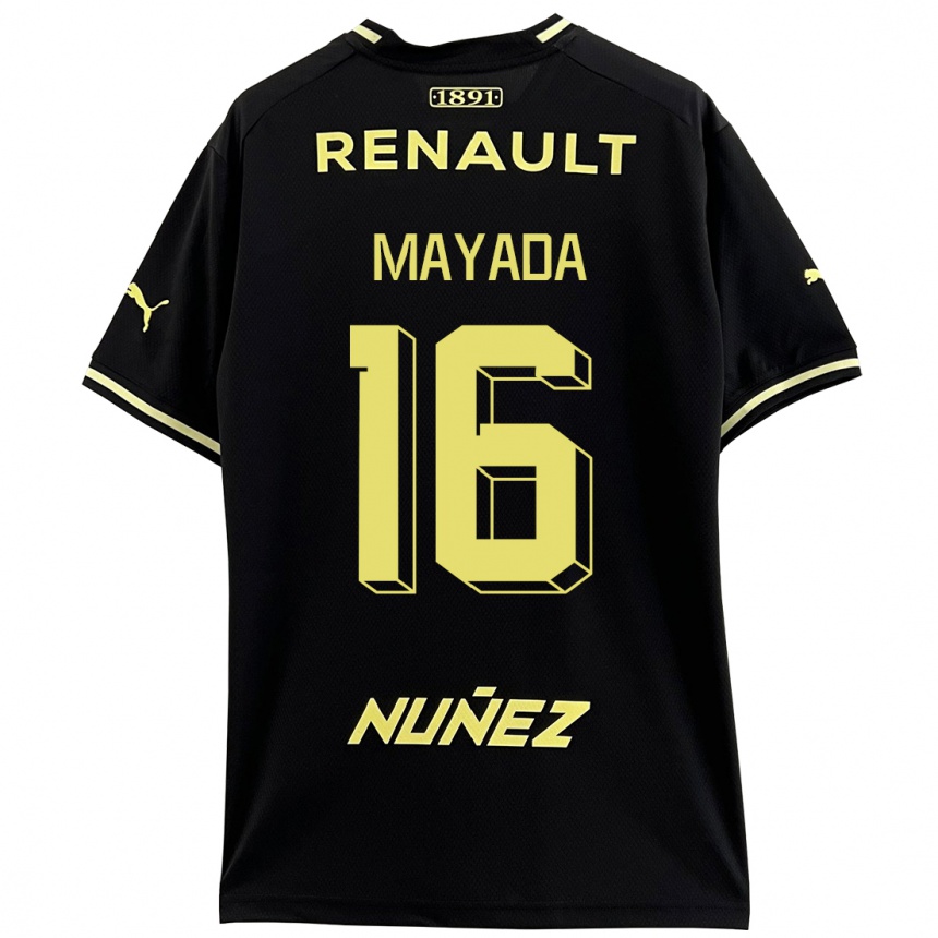 Niño Fútbol Camiseta Camilo Mayada #16 Negro 2ª Equipación 2023/24