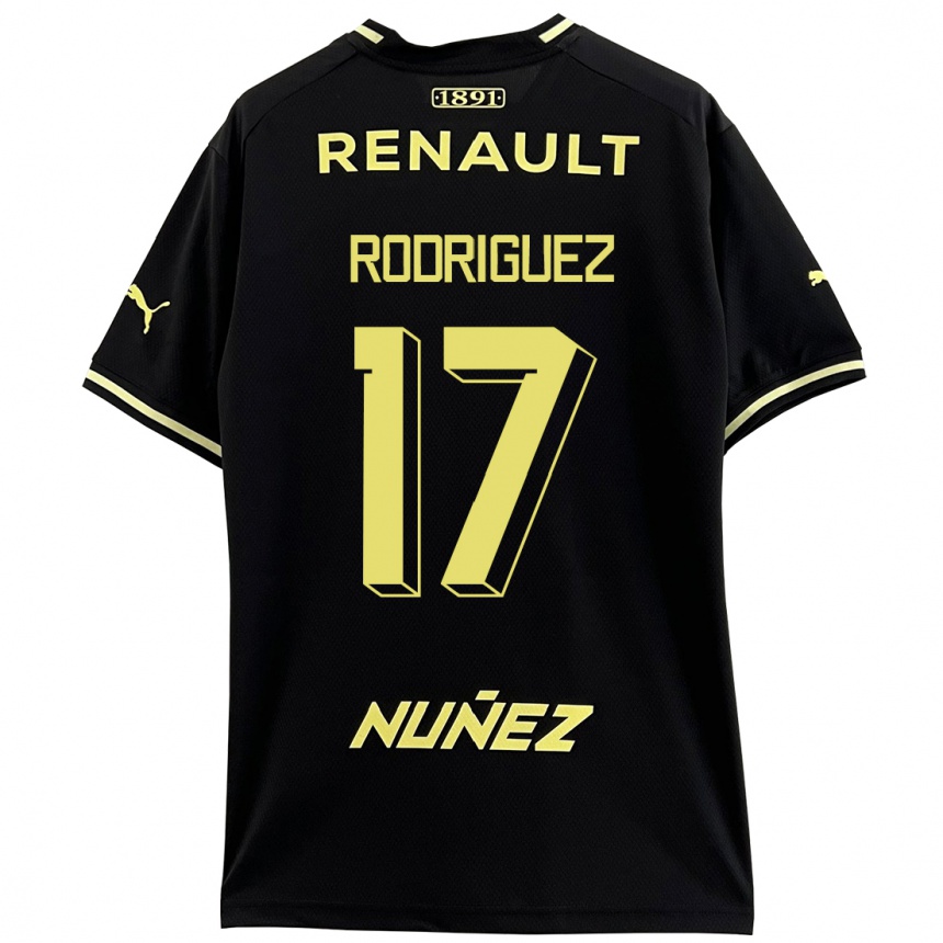 Niño Fútbol Camiseta Valentín Rodríguez #17 Negro 2ª Equipación 2023/24