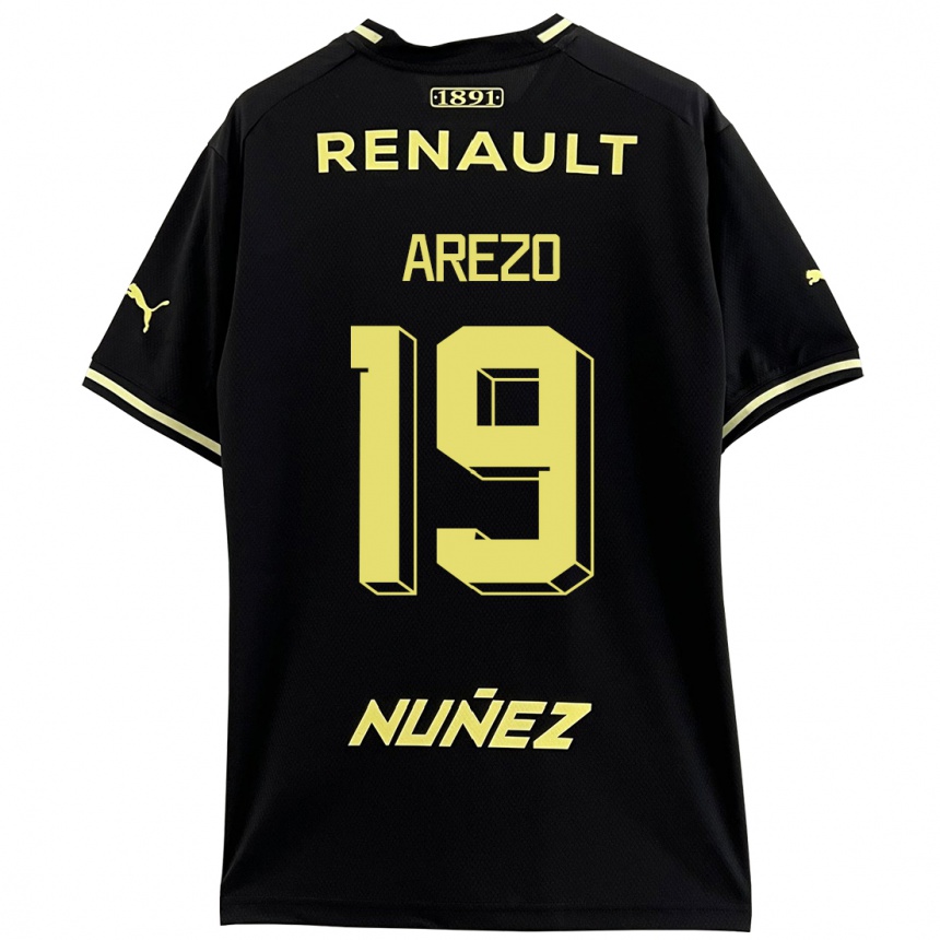 Niño Fútbol Camiseta Matías Arezo #19 Negro 2ª Equipación 2023/24