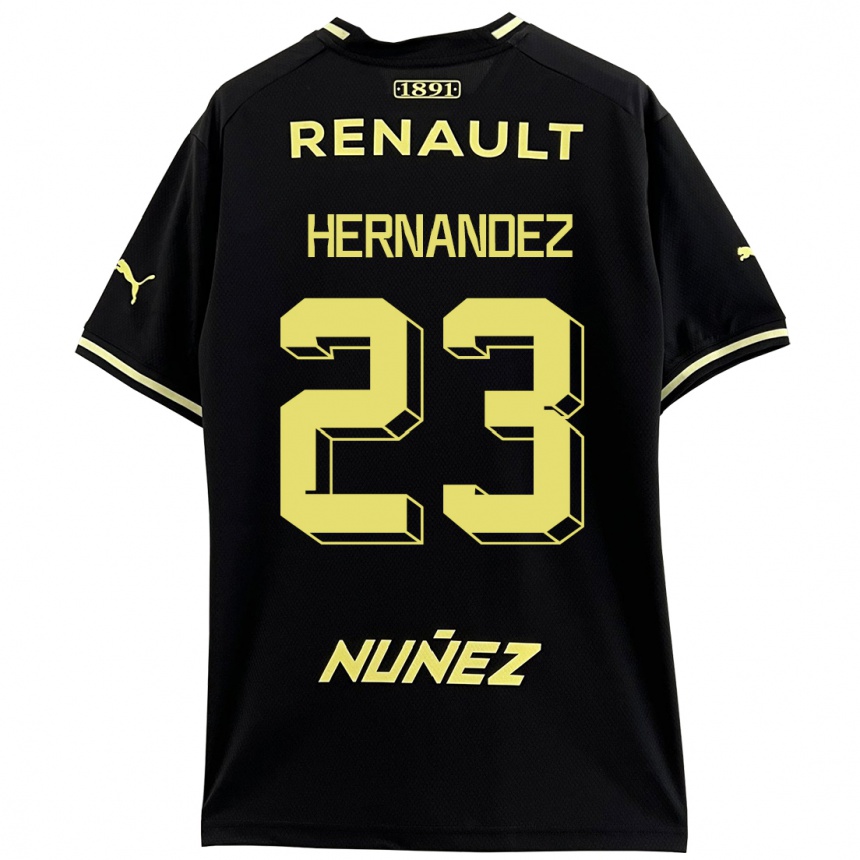 Niño Fútbol Camiseta Abel Hernández #23 Negro 2ª Equipación 2023/24