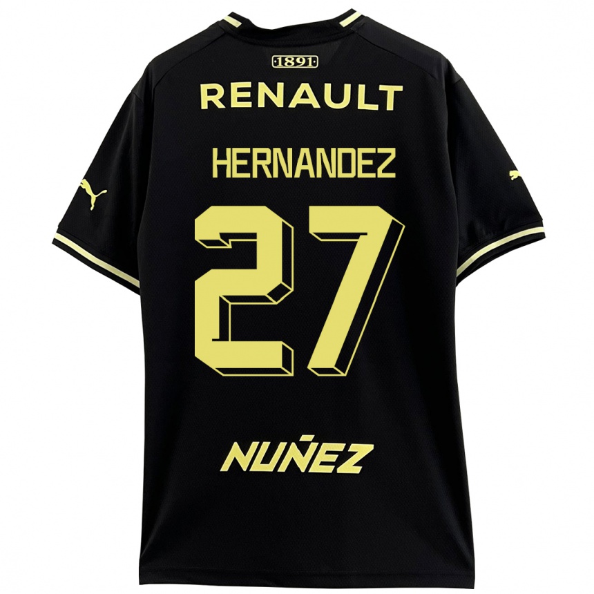 Niño Fútbol Camiseta Lucas Hernández #27 Negro 2ª Equipación 2023/24