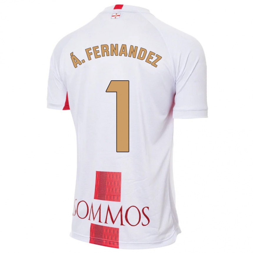 Niño Fútbol Camiseta Álvaro Fernández #1 Blanco 2ª Equipación 2023/24