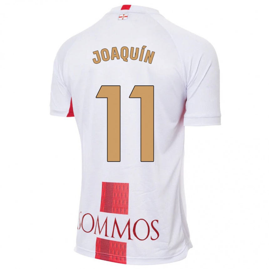 Niño Fútbol Camiseta Joaquin Munoz #11 Blanco 2ª Equipación 2023/24