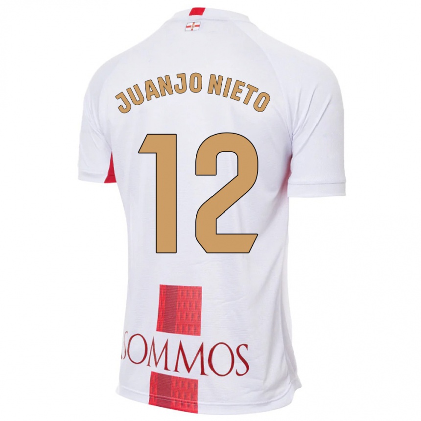 Niño Fútbol Camiseta Juanjo Nieto #12 Blanco 2ª Equipación 2023/24