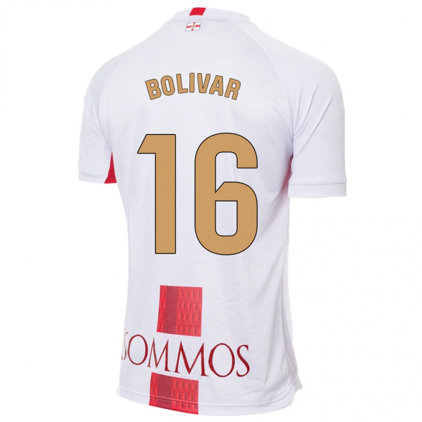 Niño Fútbol Camiseta Jovanny Bolívar #16 Blanco 2ª Equipación 2023/24