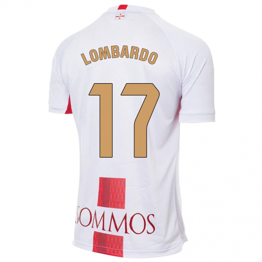 Niño Fútbol Camiseta Enzo Lombardo #17 Blanco 2ª Equipación 2023/24