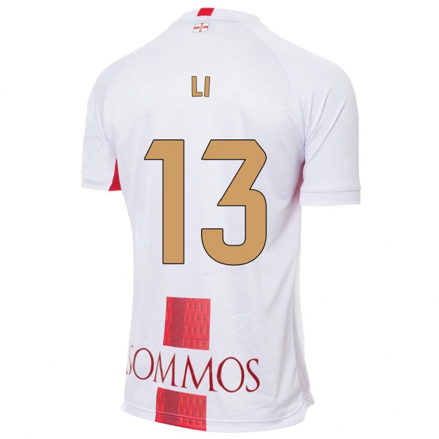 Niño Fútbol Camiseta Changyi Li #13 Blanco 2ª Equipación 2023/24