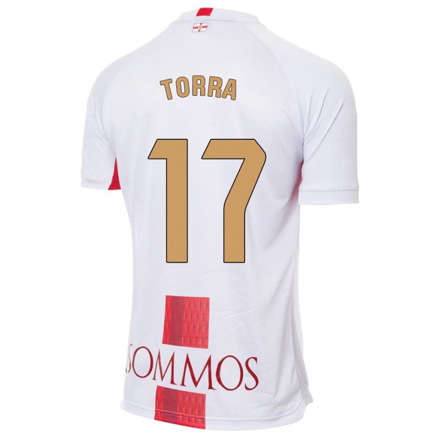 Niño Fútbol Camiseta Marc Torra #17 Blanco 2ª Equipación 2023/24