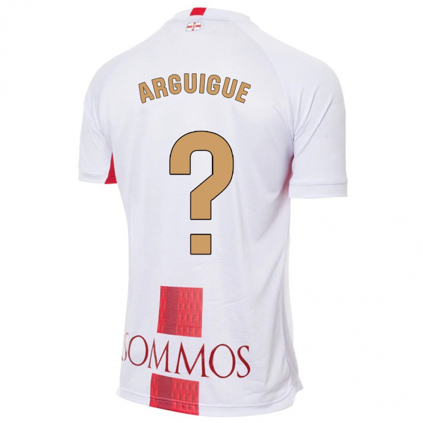 Niño Fútbol Camiseta Ayman Arguigue #0 Blanco 2ª Equipación 2023/24