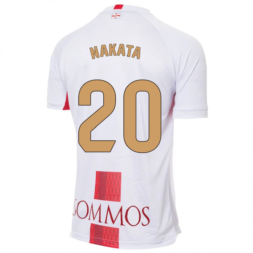 Niño Fútbol Camiseta Yuki Nakata #20 Blanco 2ª Equipación 2023/24