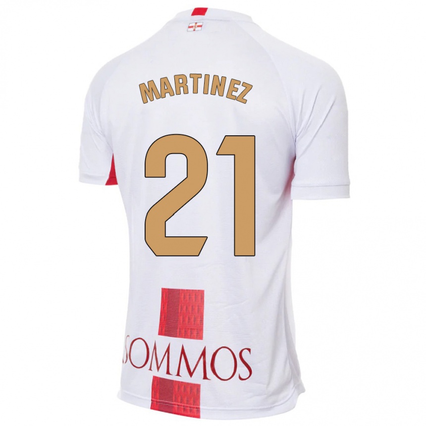 Niño Fútbol Camiseta Alejandra Martínez #21 Blanco 2ª Equipación 2023/24