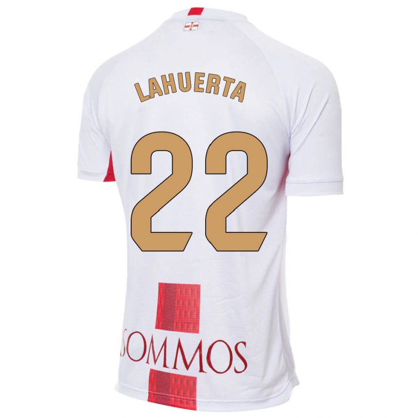 Niño Fútbol Camiseta Gema Lahuerta #22 Blanco 2ª Equipación 2023/24