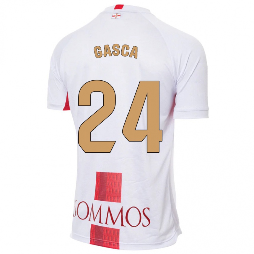 Niño Fútbol Camiseta Verónica Gasca #24 Blanco 2ª Equipación 2023/24