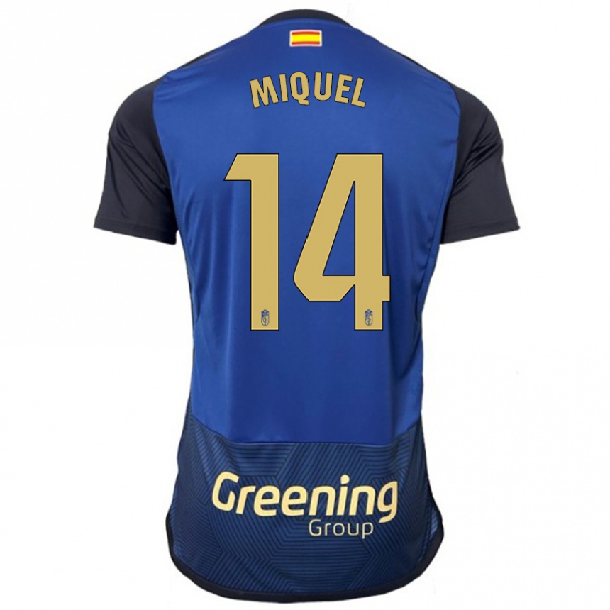 Niño Fútbol Camiseta Ignasi Miquel #14 Armada 2ª Equipación 2023/24