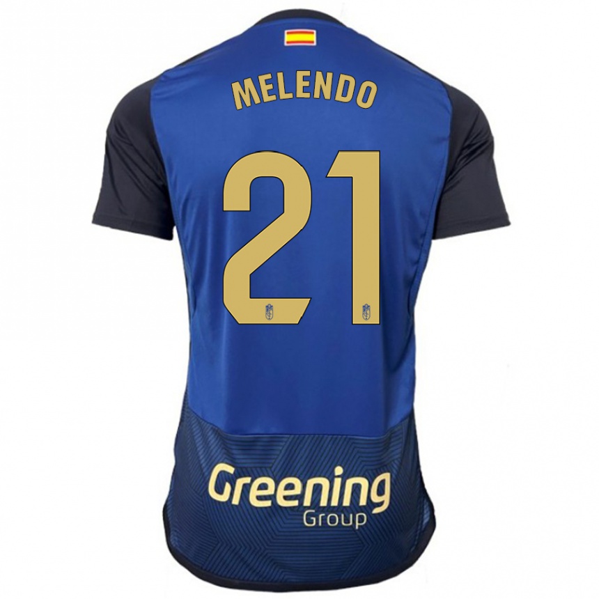 Niño Fútbol Camiseta Óscar Melendo #21 Armada 2ª Equipación 2023/24