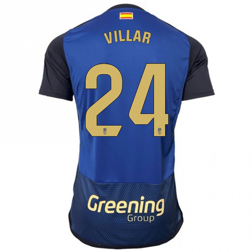 Niño Fútbol Camiseta Gonzalo Villar #24 Armada 2ª Equipación 2023/24