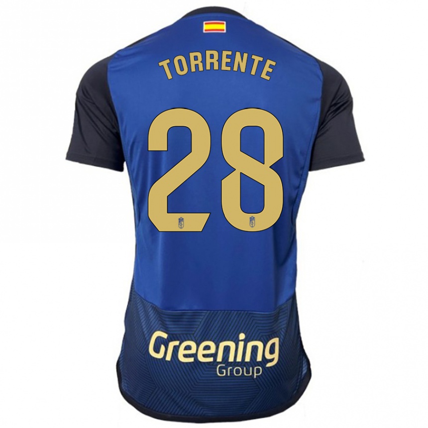 Niño Fútbol Camiseta Raúl Torrente #28 Armada 2ª Equipación 2023/24