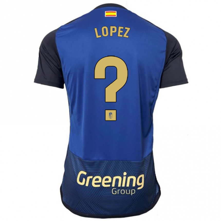 Niño Fútbol Camiseta Hugo López #0 Armada 2ª Equipación 2023/24