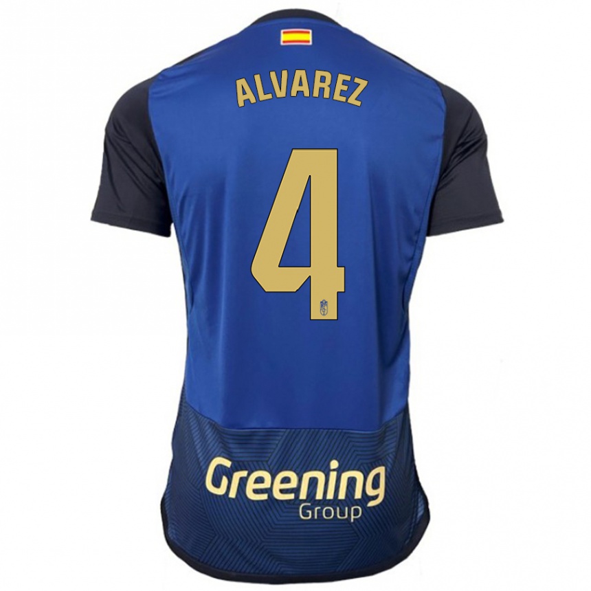 Niño Fútbol Camiseta Isabel Álvarez #4 Armada 2ª Equipación 2023/24