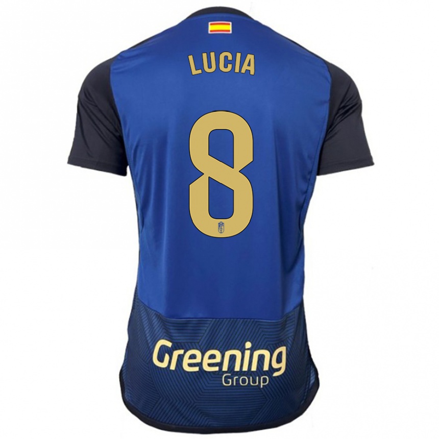 Niño Fútbol Camiseta Lucía Martínez #8 Armada 2ª Equipación 2023/24