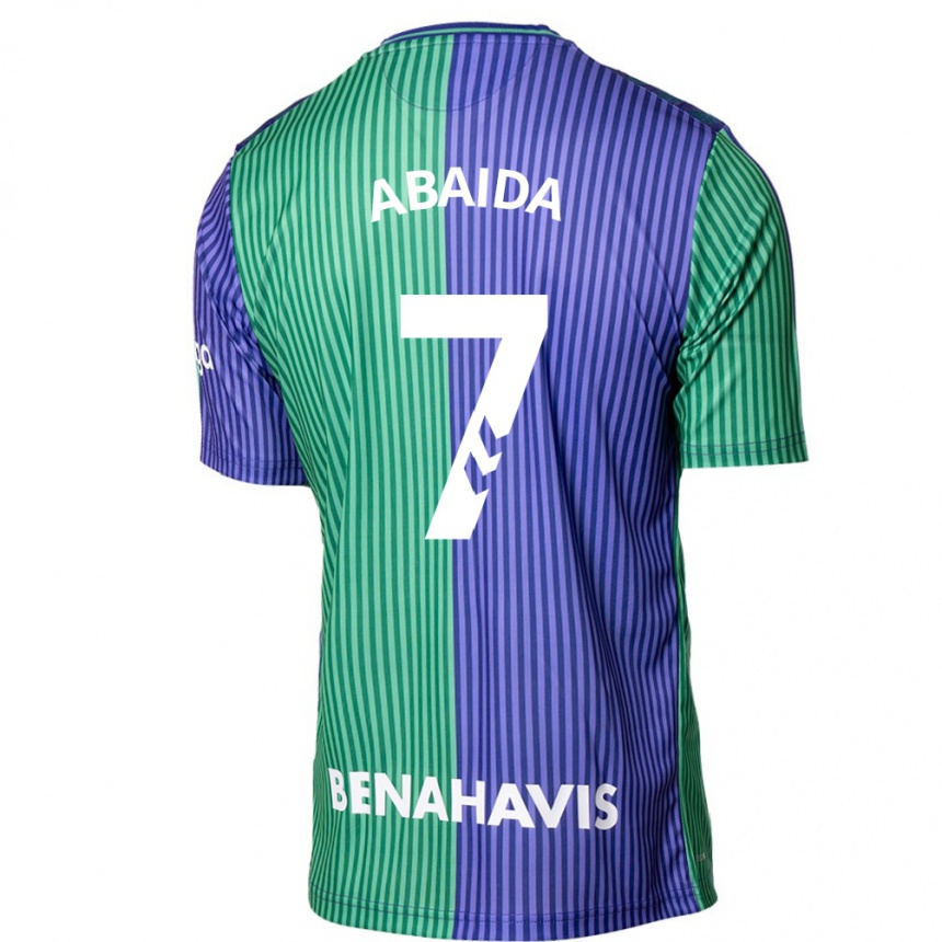 Niño Fútbol Camiseta Haitam Abaida #7 Verde Azul 2ª Equipación 2023/24