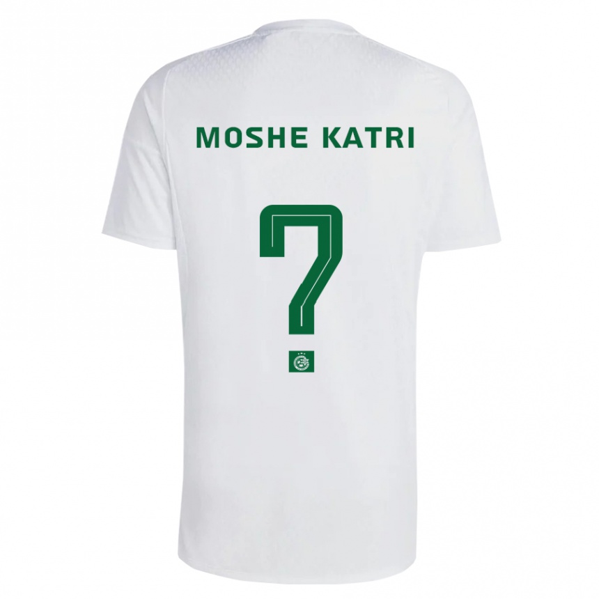 Niño Fútbol Camiseta Roy Moshe Katri #0 Verde Azul 2ª Equipación 2023/24