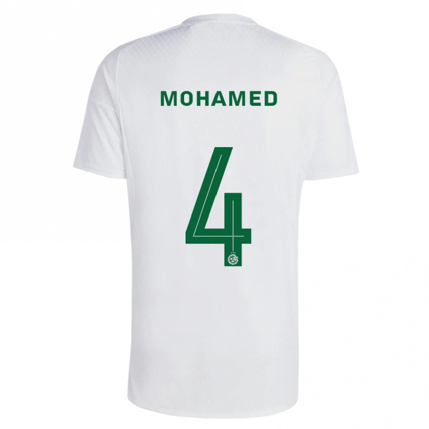 Niño Fútbol Camiseta Ali Mohamed #4 Verde Azul 2ª Equipación 2023/24