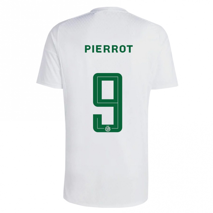 Niño Fútbol Camiseta Frantzdy Pierrot #9 Verde Azul 2ª Equipación 2023/24