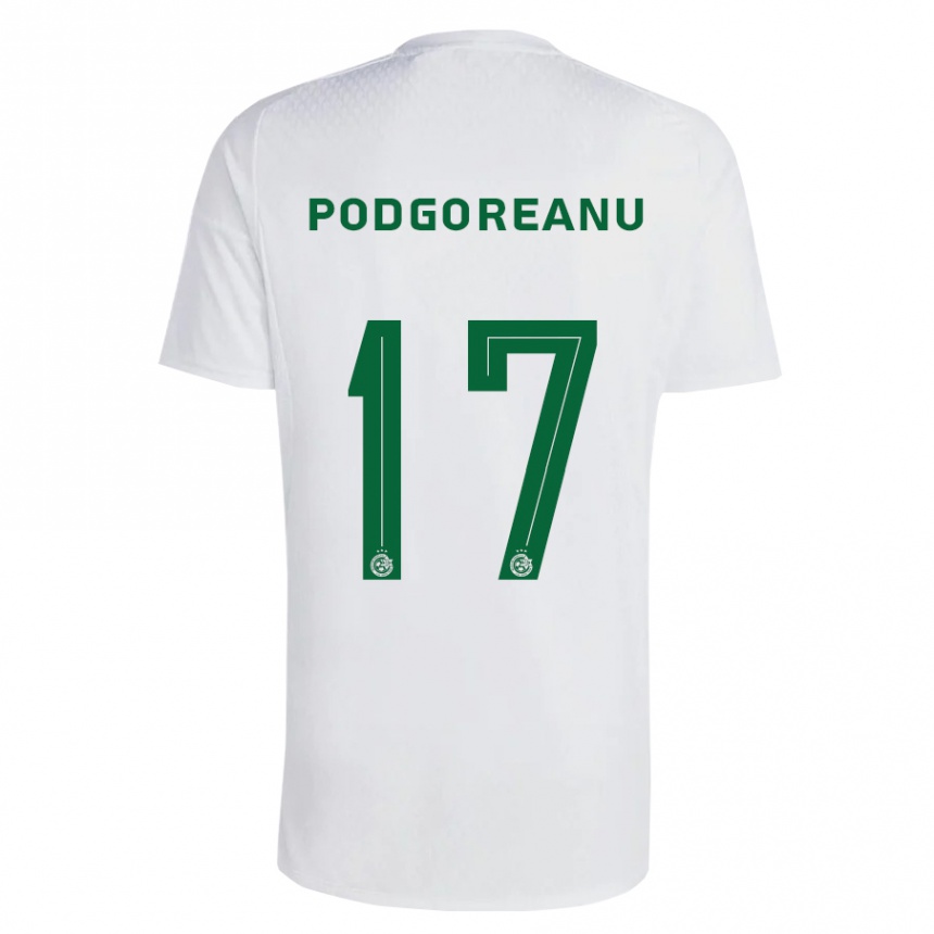 Niño Fútbol Camiseta Suf Podgoreanu #17 Verde Azul 2ª Equipación 2023/24