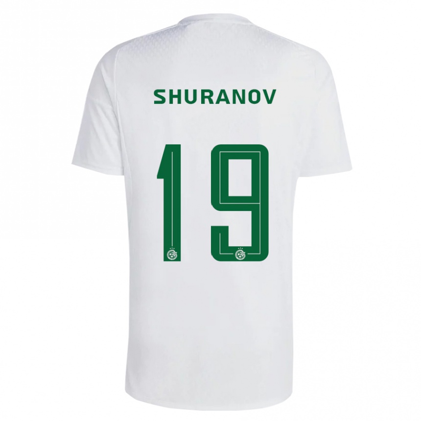 Niño Fútbol Camiseta Erik Shuranov #19 Verde Azul 2ª Equipación 2023/24