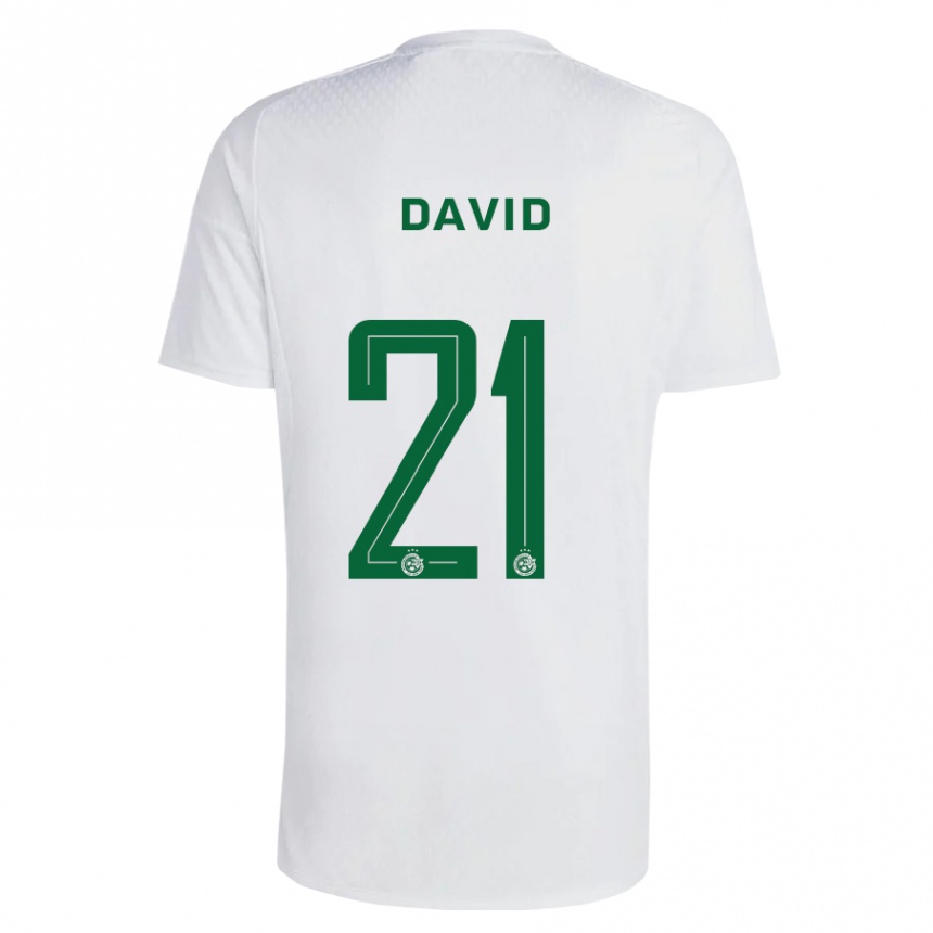 Niño Fútbol Camiseta Dean David #21 Verde Azul 2ª Equipación 2023/24