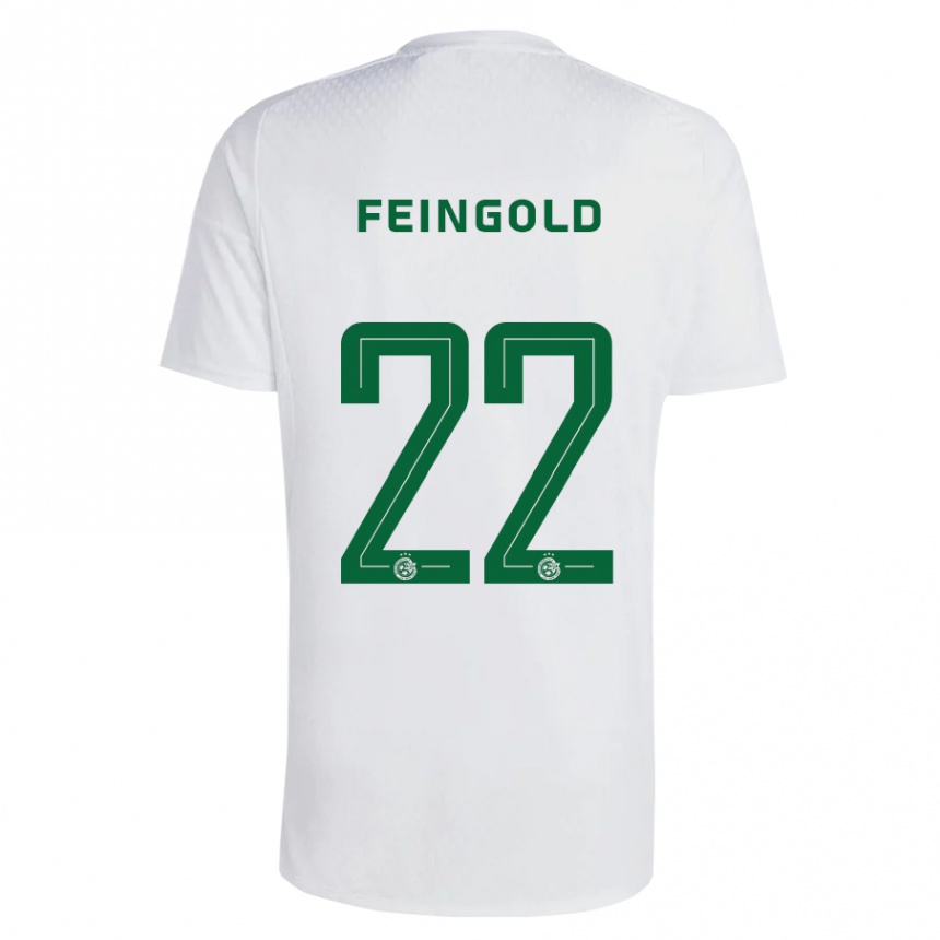 Niño Fútbol Camiseta Ilay Feingold #22 Verde Azul 2ª Equipación 2023/24