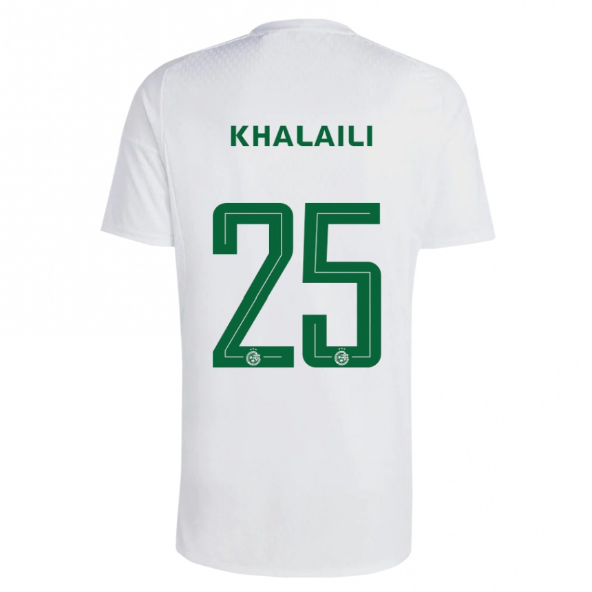 Niño Fútbol Camiseta Anan Khalaili #25 Verde Azul 2ª Equipación 2023/24