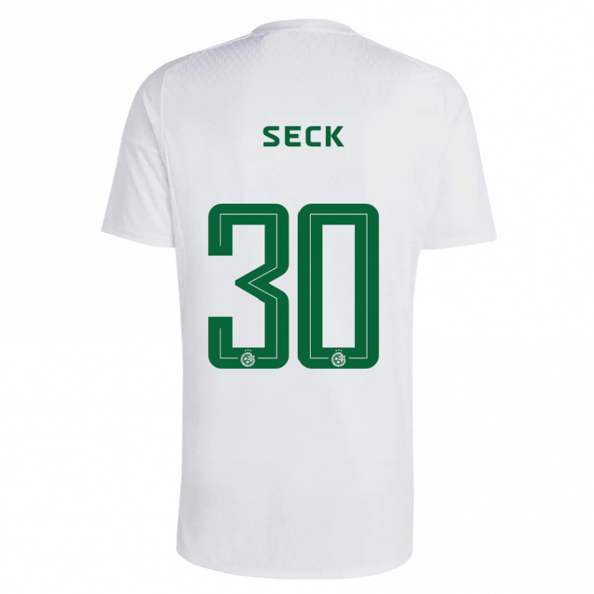 Niño Fútbol Camiseta Abdoulaye Seck #30 Verde Azul 2ª Equipación 2023/24