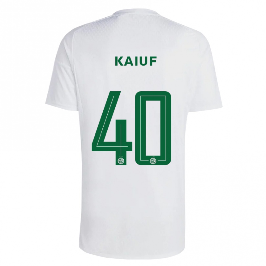 Niño Fútbol Camiseta Sharif Kaiuf #40 Verde Azul 2ª Equipación 2023/24