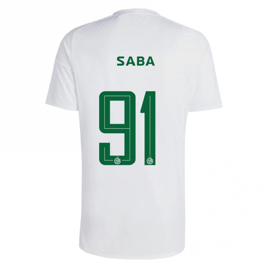 Niño Fútbol Camiseta Dia Saba #91 Verde Azul 2ª Equipación 2023/24