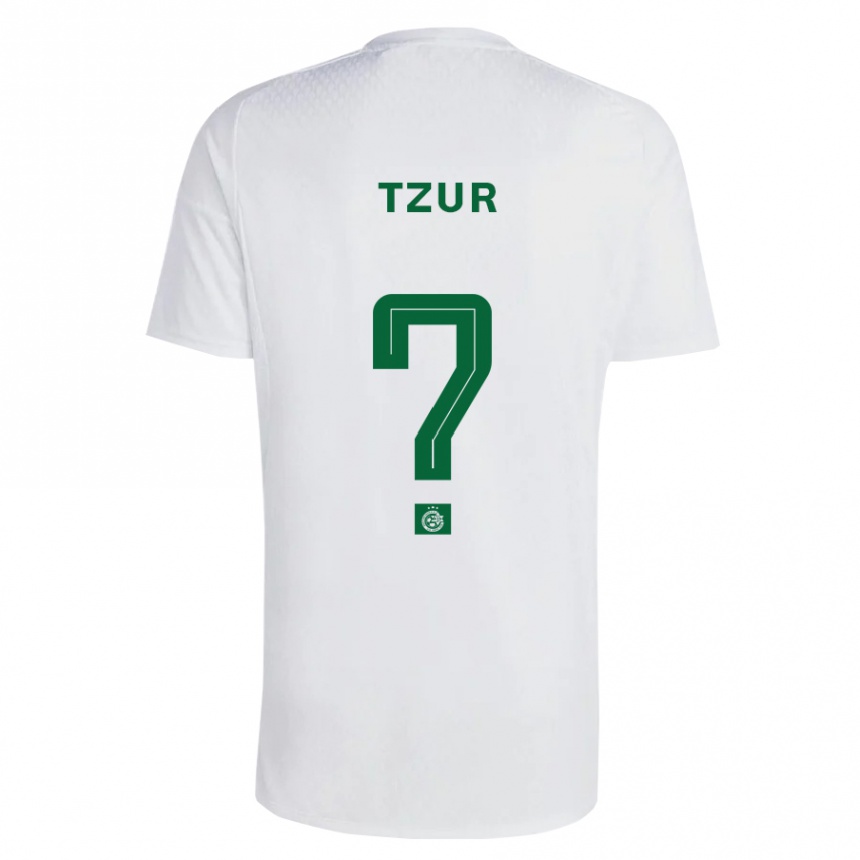 Niño Fútbol Camiseta Adi Tzur #0 Verde Azul 2ª Equipación 2023/24