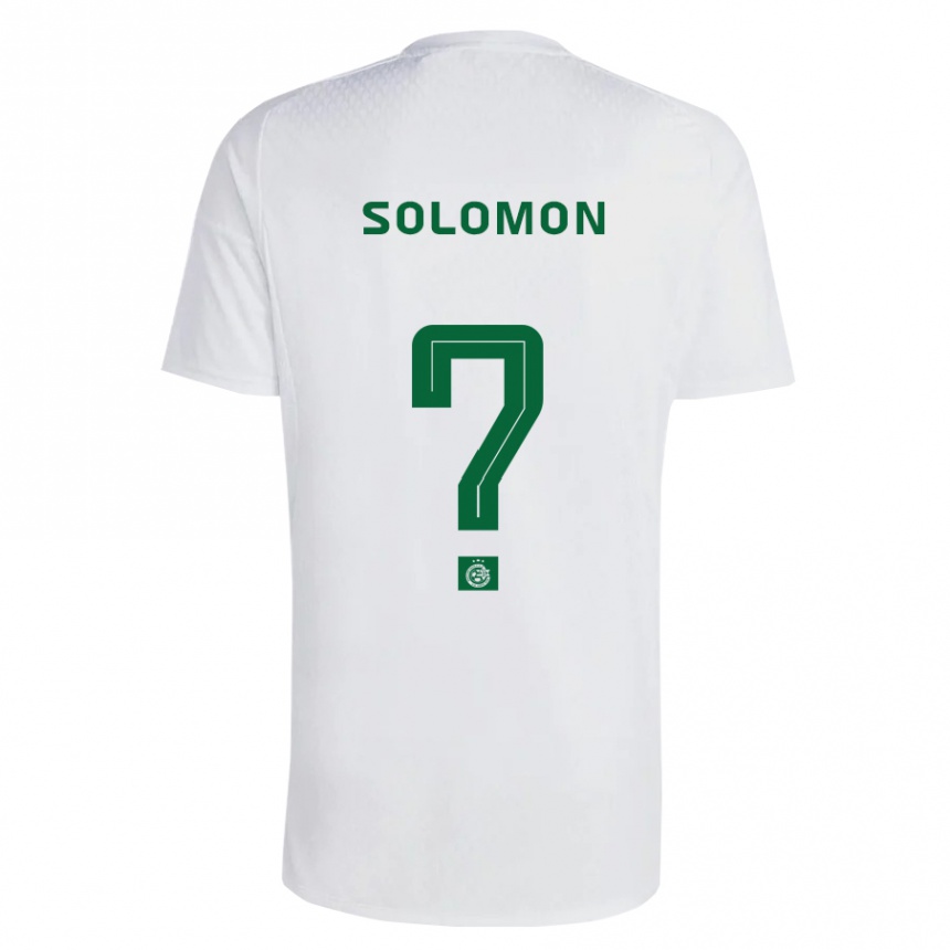 Niño Fútbol Camiseta Itay Solomon #0 Verde Azul 2ª Equipación 2023/24