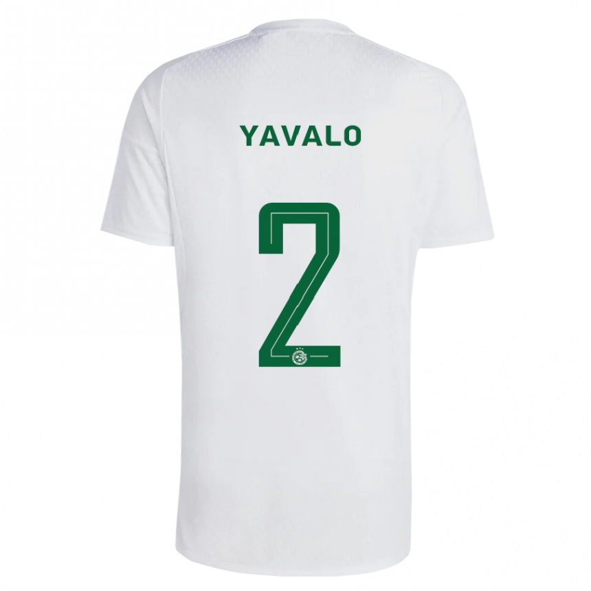 Niño Fútbol Camiseta Gatachao Yavalo #2 Verde Azul 2ª Equipación 2023/24