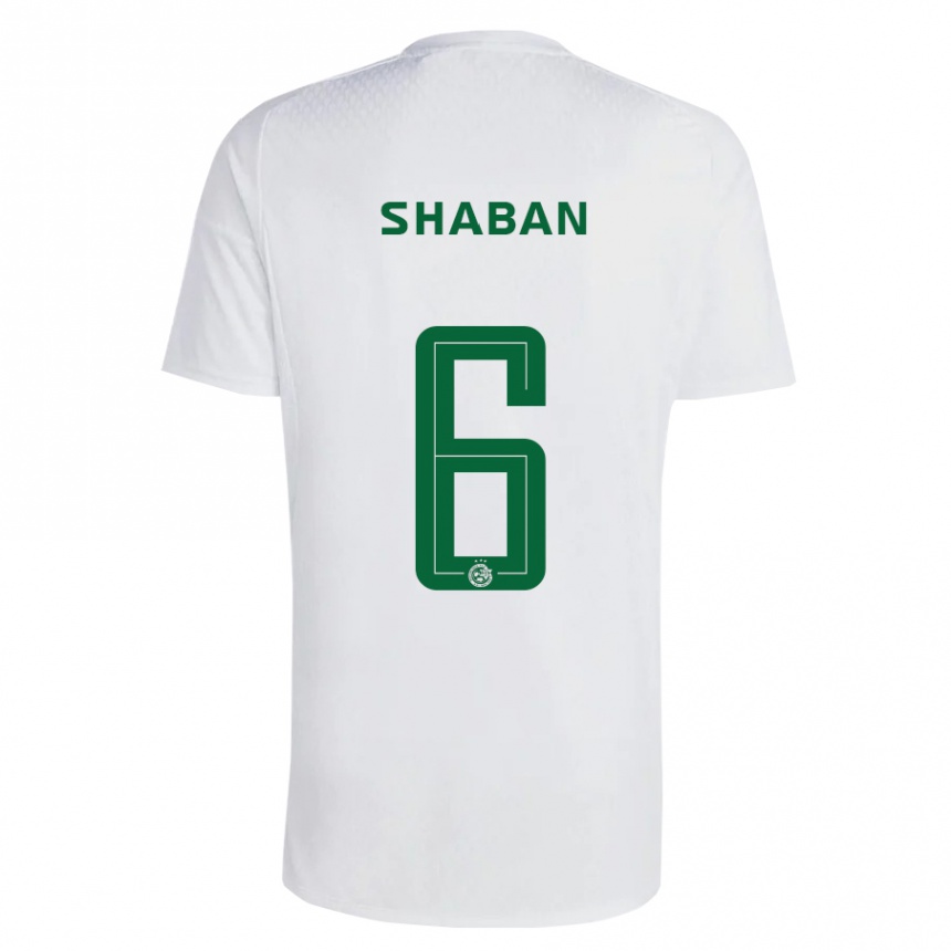 Niño Fútbol Camiseta Loay Shaban #6 Verde Azul 2ª Equipación 2023/24