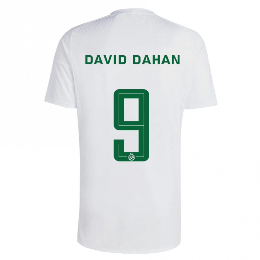 Niño Fútbol Camiseta Omer David Dahan #9 Verde Azul 2ª Equipación 2023/24