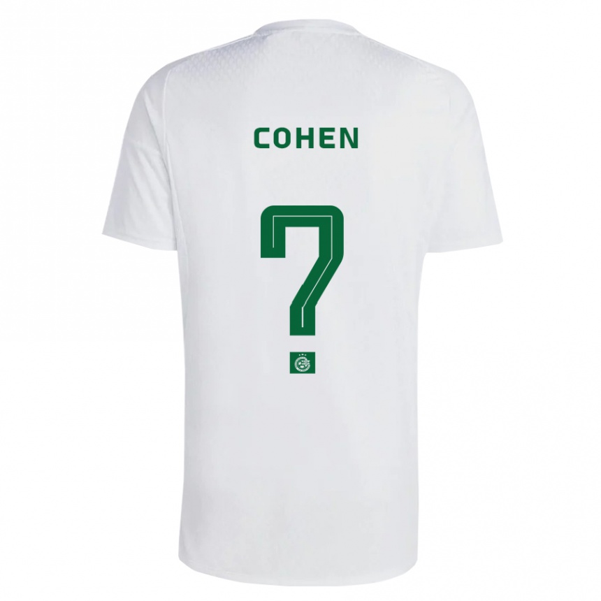 Niño Fútbol Camiseta Sarel Shlomo Cohen #0 Verde Azul 2ª Equipación 2023/24